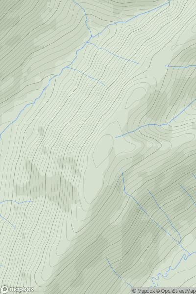 Thumbnail image for Knott Rigg showing contour plot for surrounding peak