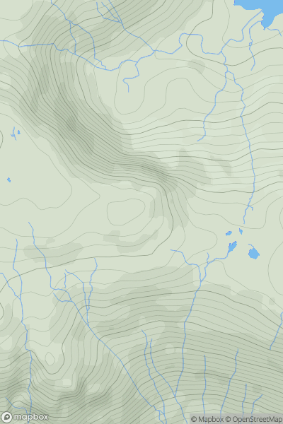 Thumbnail image for Blea Rigg showing contour plot for surrounding peak