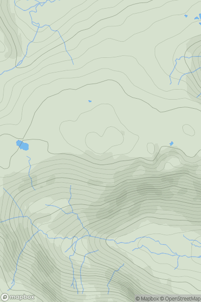 Thumbnail image for Calf Crag showing contour plot for surrounding peak