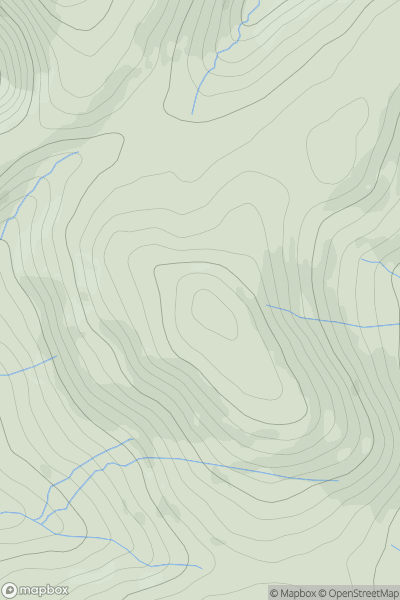 Thumbnail image for Gavel Fell showing contour plot for surrounding peak