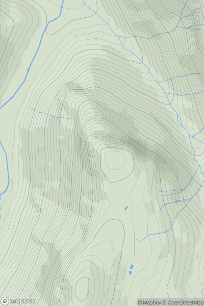 Thumbnail image for Eagle Crag showing contour plot for surrounding peak