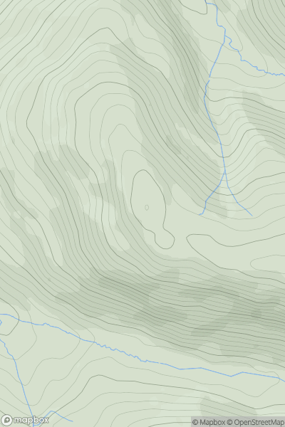 Thumbnail image for Whinlatter (Brown How - Whinlatter) showing contour plot for surrounding peak