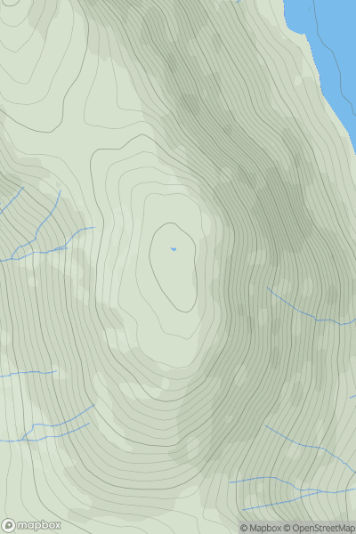 Thumbnail image for Mellbreak (Mellbreak South Top) showing contour plot for surrounding peak