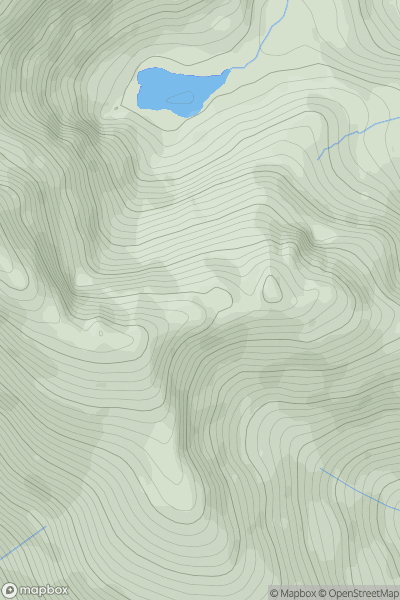 Thumbnail image for Aonach Eagach showing contour plot for surrounding peak