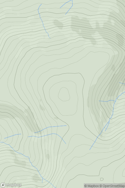 Thumbnail image for Burnbank Fell showing contour plot for surrounding peak