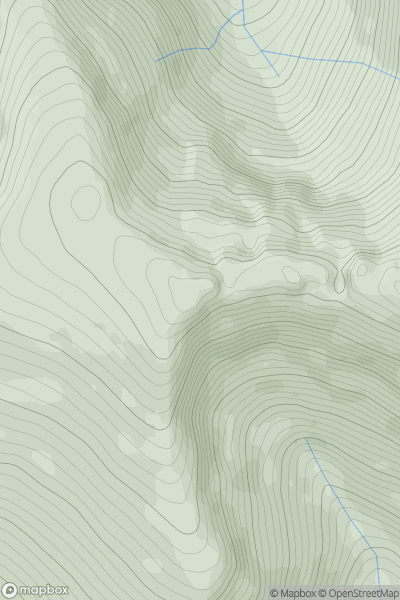 Thumbnail image for Sron a' Ghearrain showing contour plot for surrounding peak