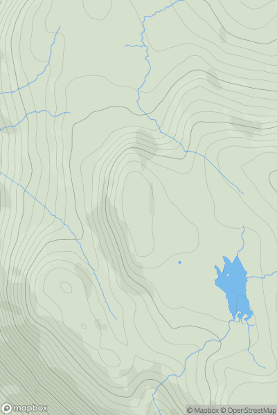 Thumbnail image for Great Crag (Stonethwaite) showing contour plot for surrounding peak