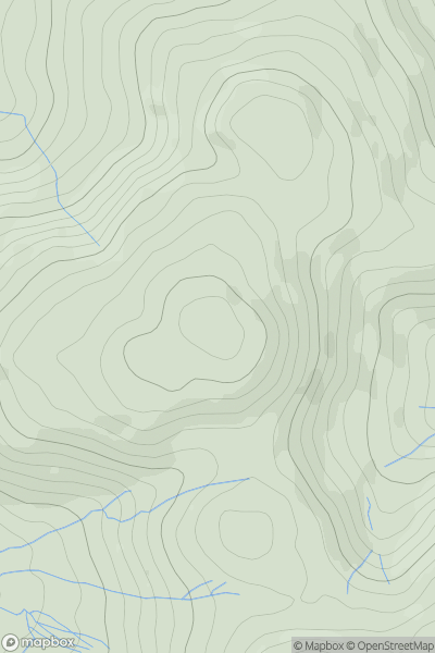 Thumbnail image for Fellbarrow - Mosser Fell showing contour plot for surrounding peak