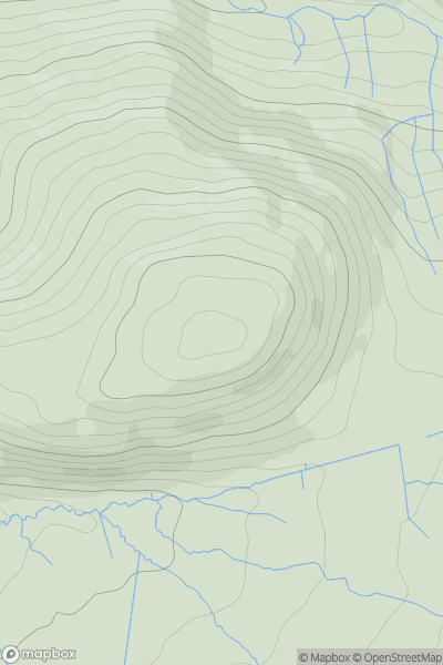 Thumbnail image for Ling Fell showing contour plot for surrounding peak