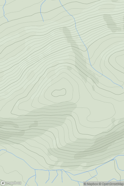 Thumbnail image for Sale Fell showing contour plot for surrounding peak