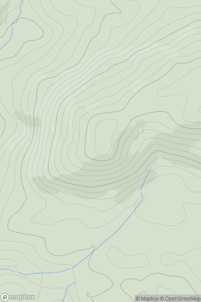 Thumbnail image for Irton Pike showing contour plot for surrounding peak