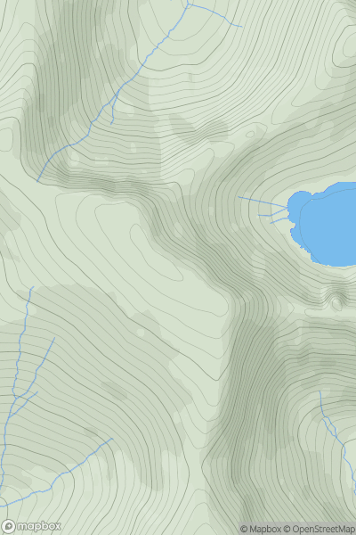 Thumbnail image for Helvellyn showing contour plot for surrounding peak