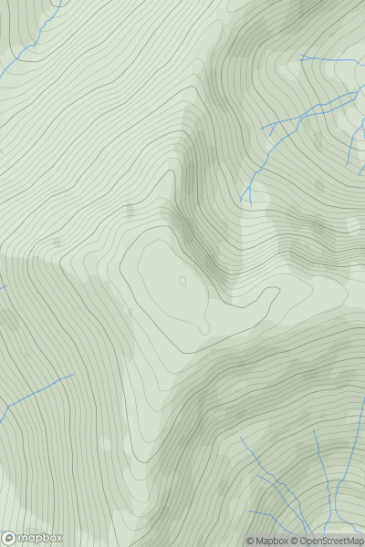 Thumbnail image for Fairfield showing contour plot for surrounding peak