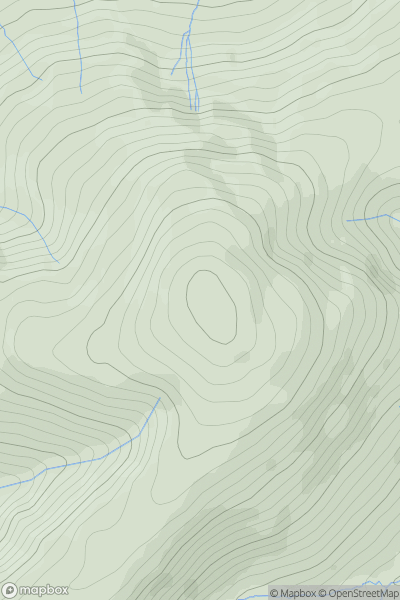 Thumbnail image for Great Dodd showing contour plot for surrounding peak