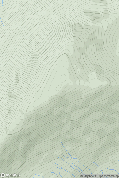 Thumbnail image for St Sunday Crag showing contour plot for surrounding peak