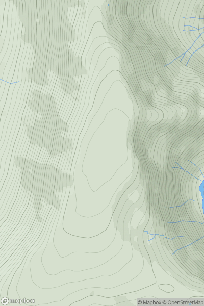 Thumbnail image for High Street showing contour plot for surrounding peak