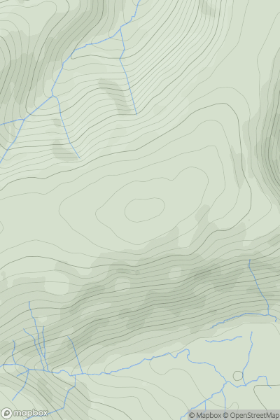 Thumbnail image for Green Side (White Stones - Green Side) showing contour plot for surrounding peak