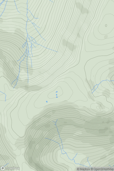 Thumbnail image for Rampsgill Head showing contour plot for surrounding peak