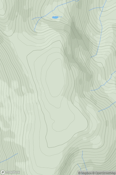 Thumbnail image for Dove Crag showing contour plot for surrounding peak