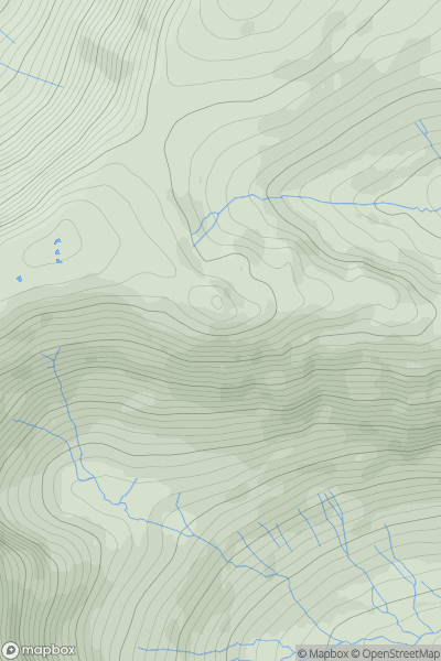 Thumbnail image for Kidsty Pike showing contour plot for surrounding peak