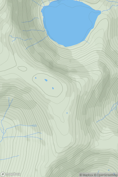 Thumbnail image for Mardale Ill Bell showing contour plot for surrounding peak