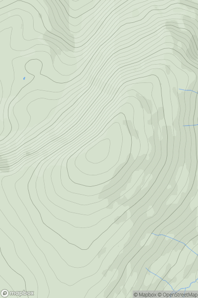 Thumbnail image for Clough Head showing contour plot for surrounding peak