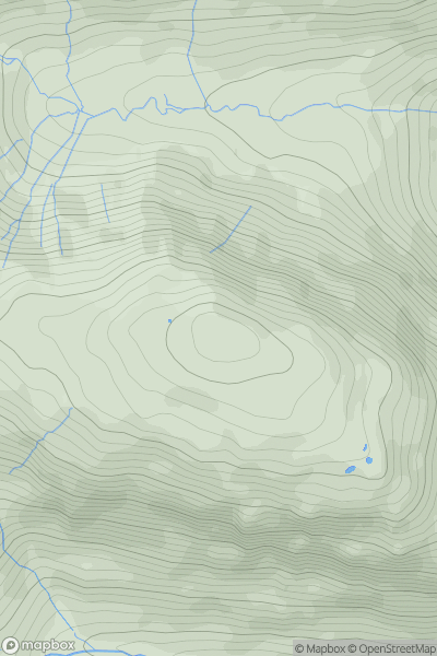 Thumbnail image for Sheffield Pike showing contour plot for surrounding peak