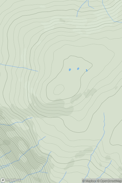 Thumbnail image for Tarn Crag (Sleddale) showing contour plot for surrounding peak