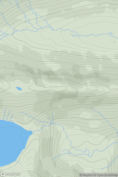 Thumbnail image for Rough Crag (Riggindale) showing contour plot for surrounding peak