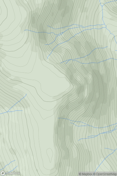 Thumbnail image for Goat Scar showing contour plot for surrounding peak