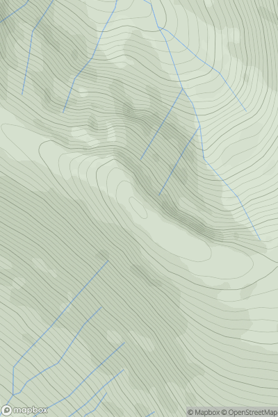 Thumbnail image for Stob a' Bhruaich Leith showing contour plot for surrounding peak
