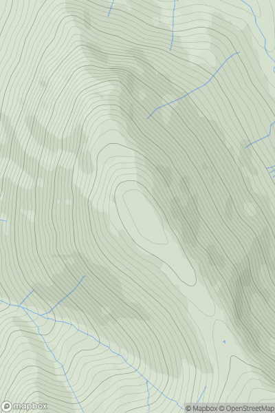 Thumbnail image for Hartsop Dodd showing contour plot for surrounding peak