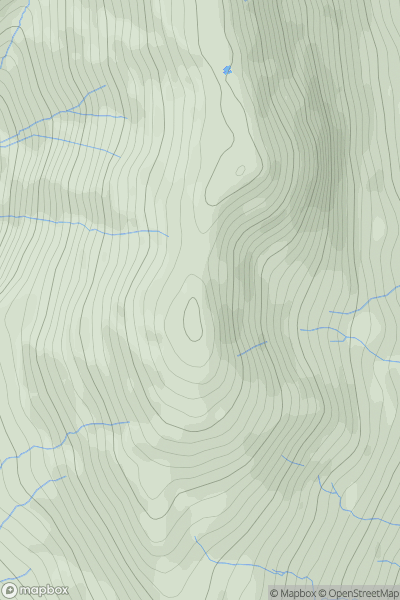 Thumbnail image for Heron Pike (Rydal) showing contour plot for surrounding peak