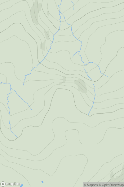 Thumbnail image for Great Saddle Crag showing contour plot for surrounding peak