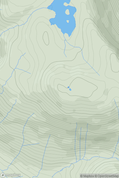 Thumbnail image for Brock Crags (Wainwright) showing contour plot for surrounding peak