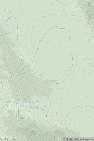 Thumbnail image for White Howe (Bannisdale) showing contour plot for surrounding peak