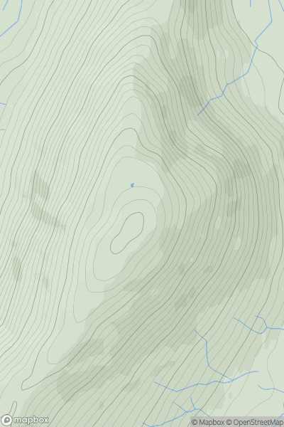 Thumbnail image for Beda Fell (Beda Head) showing contour plot for surrounding peak