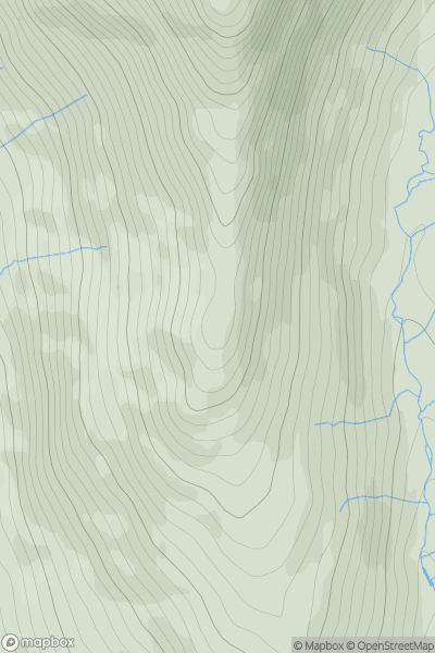 Thumbnail image for Low Pike showing contour plot for surrounding peak