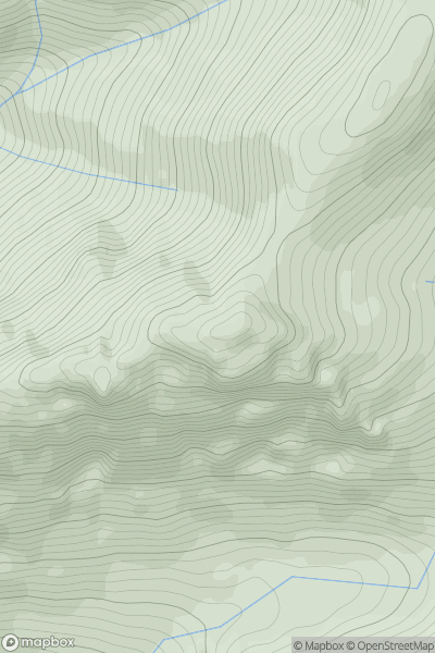 Thumbnail image for Stob an Duine Ruaidh showing contour plot for surrounding peak