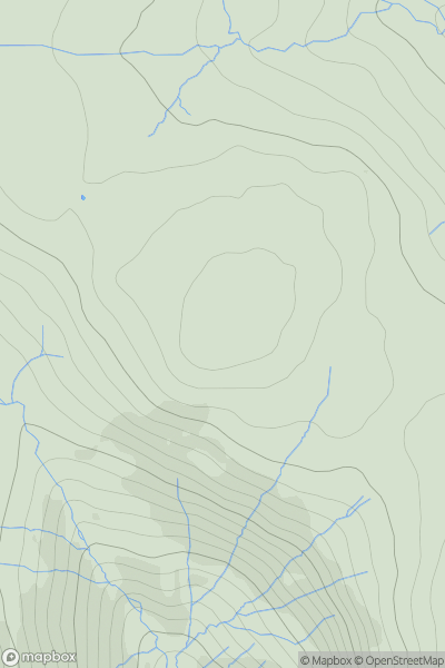 Thumbnail image for Bannisdale Fell - Long Crag showing contour plot for surrounding peak