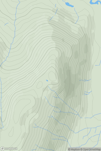 Thumbnail image for Arnison Crag showing contour plot for surrounding peak