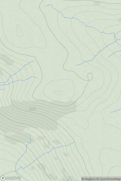 Thumbnail image for Brunt Knott showing contour plot for surrounding peak