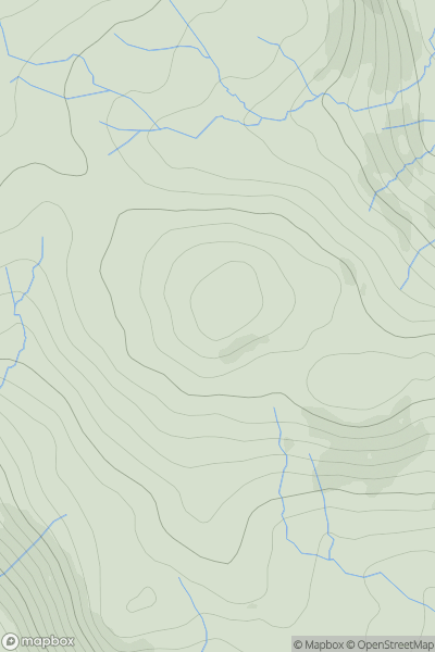 Thumbnail image for Whiteside Pike showing contour plot for surrounding peak