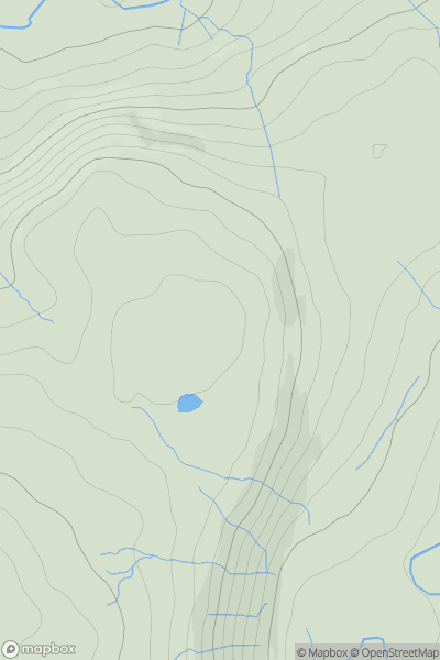 Thumbnail image for Scalebarrow Knott showing contour plot for surrounding peak