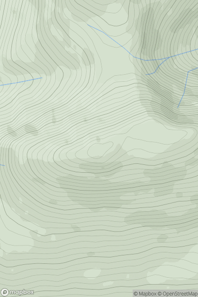 Thumbnail image for Beinn a' Bhuiridh showing contour plot for surrounding peak