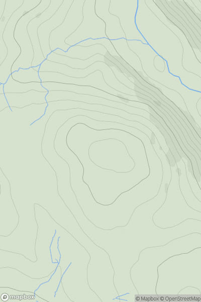 Thumbnail image for High Knott showing contour plot for surrounding peak