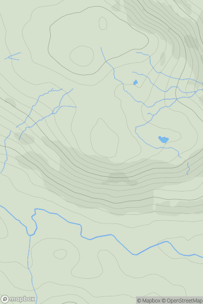Thumbnail image for Reston Scar showing contour plot for surrounding peak