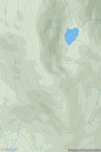 Thumbnail image for The Old Man of Coniston (Coniston Old Man) showing contour plot for surrounding peak