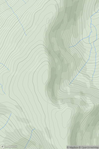 Thumbnail image for Great Carrs showing contour plot for surrounding peak