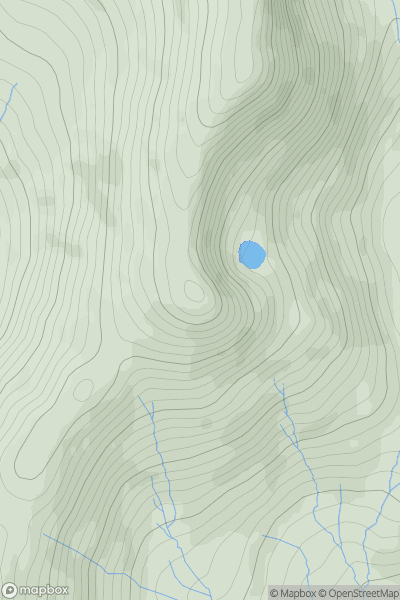 Thumbnail image for Brown Pike showing contour plot for surrounding peak